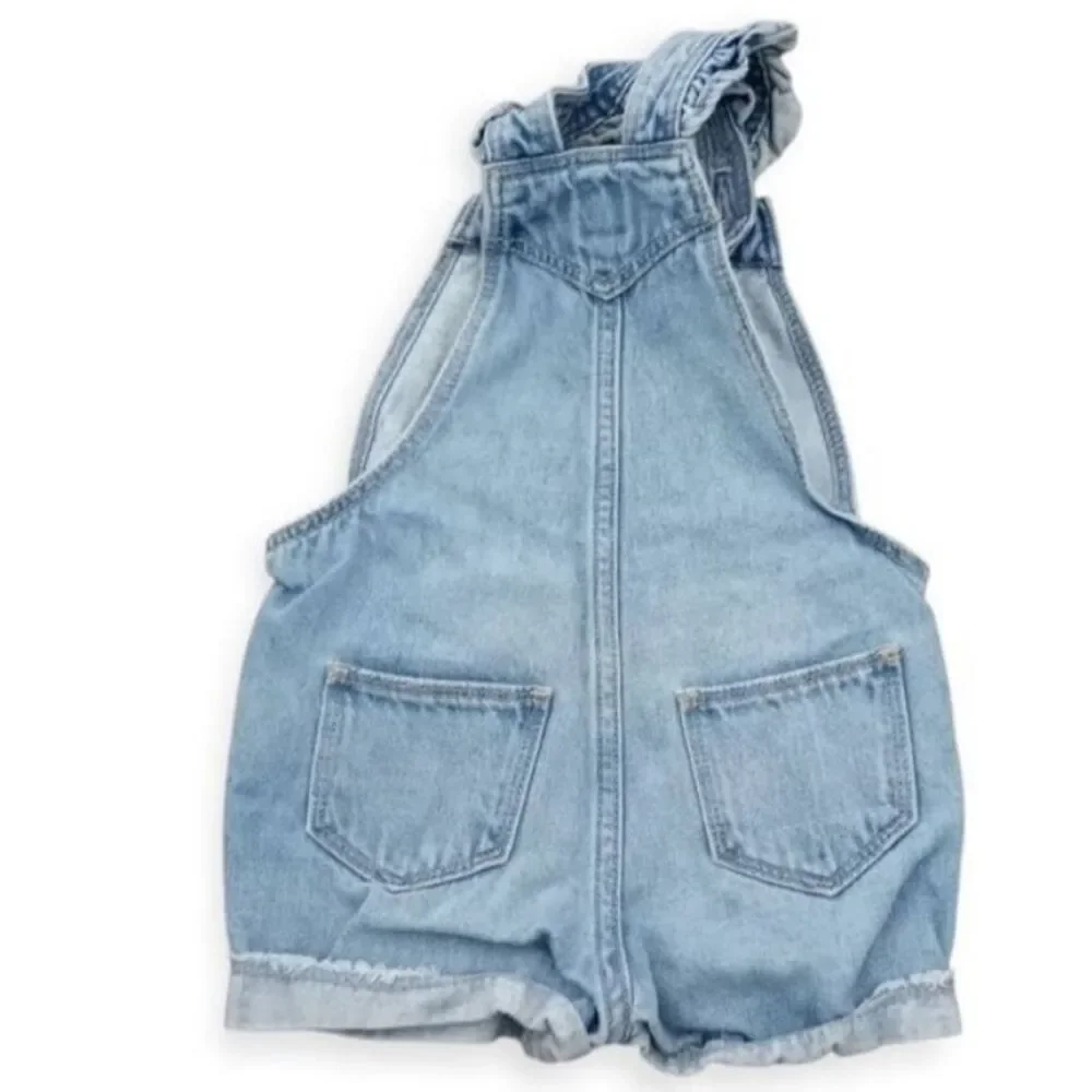 Gap Denim Blue Overalls and Buffalo Pink Love T-Shirt & Shorts Bundle Sz.2T EUC.